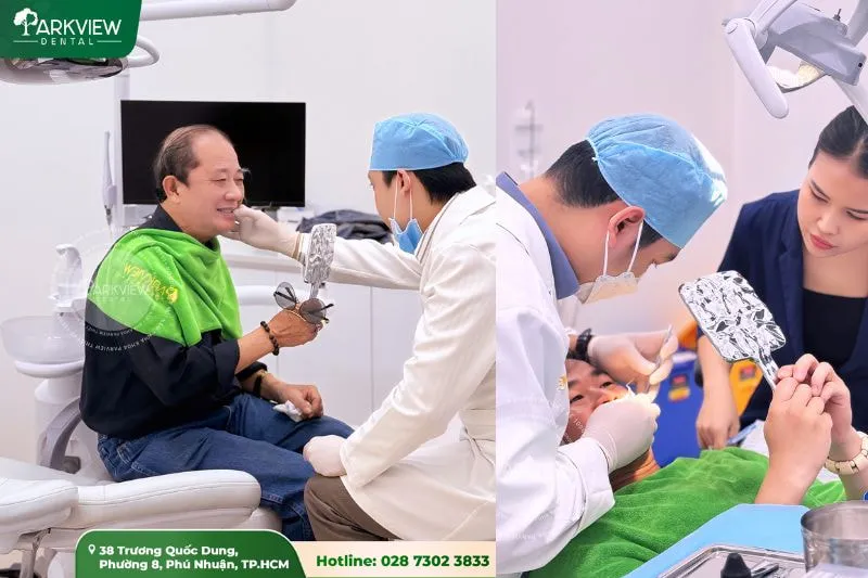 Khách hàng bọc răng sứ tại nha khoa parkview, an toàn, hiệu quả